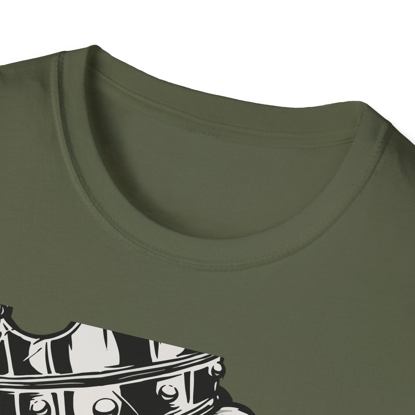 Majestic Lion King T-Shirt with Crown & Door Knocker - Fierce Regal Graphic Tee for Bold Style Seekers
