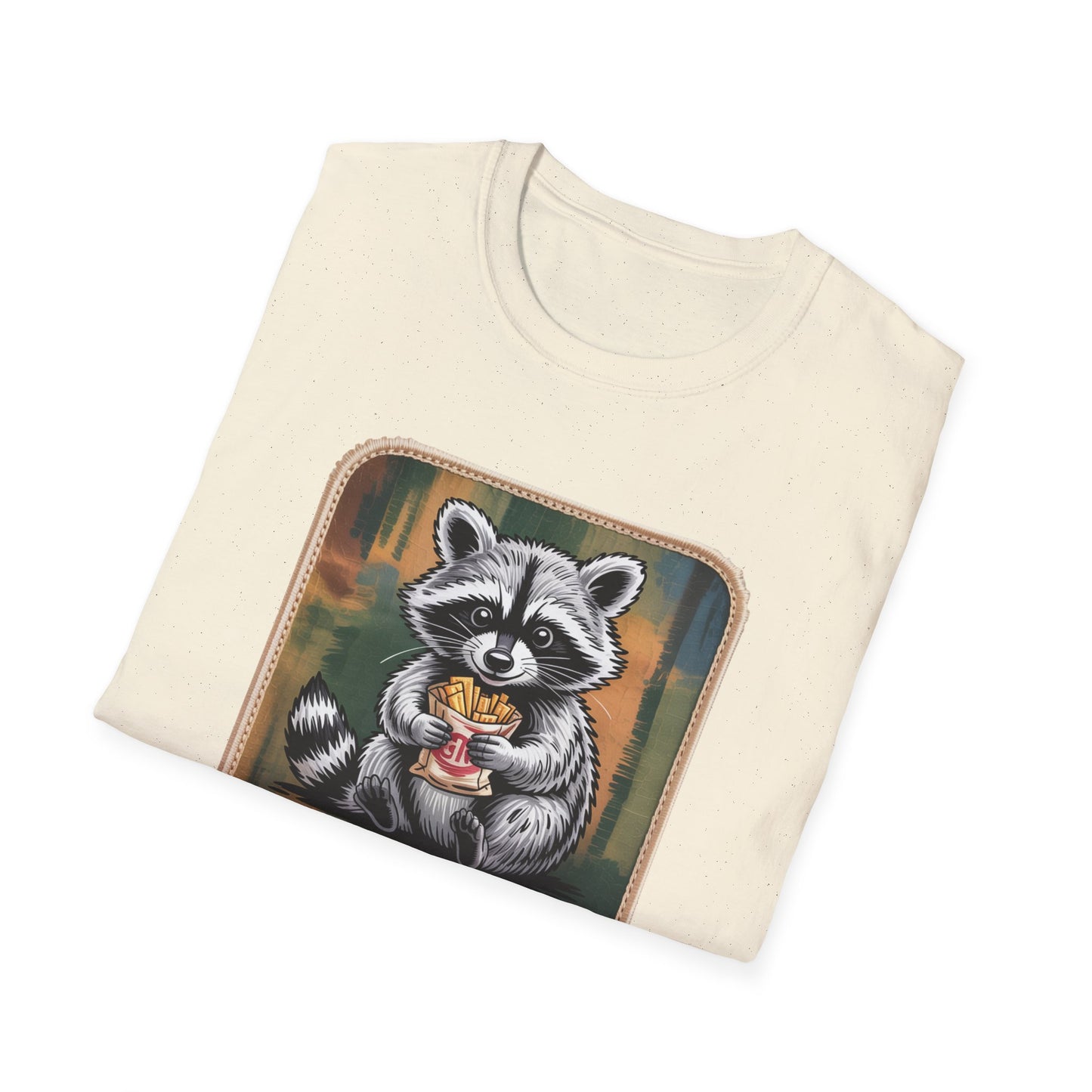 Hilarious Raccoon Snacks Before Tasks T-Shirt | Adorable Animal Lover Gift | Cozy Funny Graphic Tee