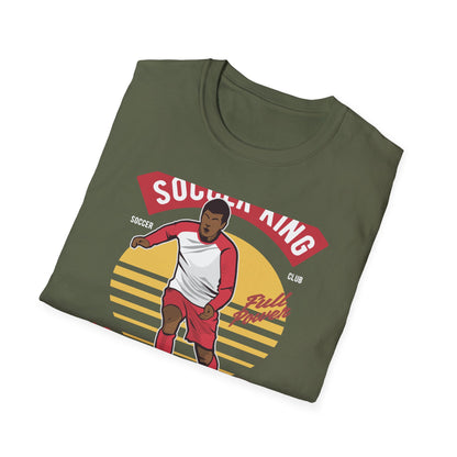 Epic Soccer King T-Shirt - Vintage Football Player Tee for Men & Fans - "Play The Game" Power Design