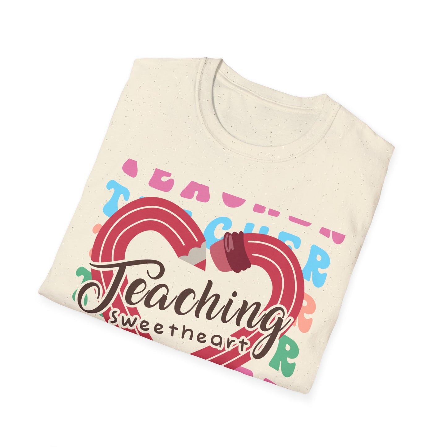 Groovy Teaching Sweetheart T-Shirt | Adorable Teacher Appreciation Tee | Perfect Gift for Educators & Mentors