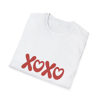 Charming XOXO Hearts T-Shirt | Cute Hugs & Kisses Love Tee | Sweet Valentine's Day Gift | Trendy Comfort Top