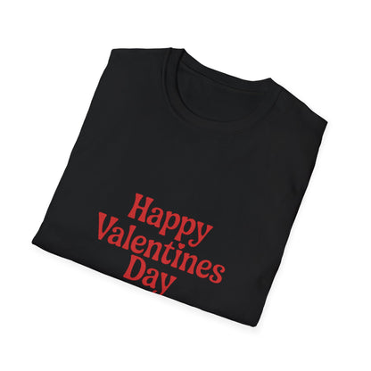 Charming Happy Valentines Day T-Shirt | Sweet Retro Love Tee with Heart 'i' | Perfect Romantic Gift Idea