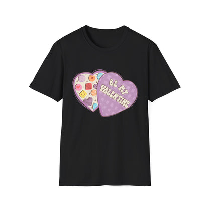 Sweet Retro Vintage 'Be My Valentine' Candy Heart Box T-Shirt | Adorable Valentine's Day Gift Tee