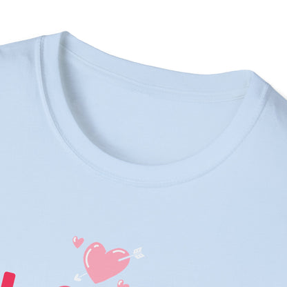 Adorable Valentine's Day T-Shirt: Love Kisses Be Mine | Romantic Cupid Heart Tee for Couples & Sweet Gifts