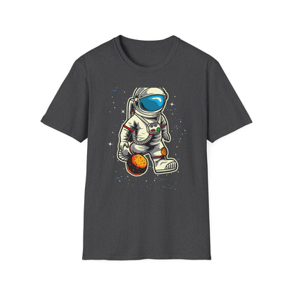 Epic Astronaut Moon Kick T-Shirt | Fun Space Soccer Fan Tee | Stellar Cosmic Explorer Gift for Kids & Adults