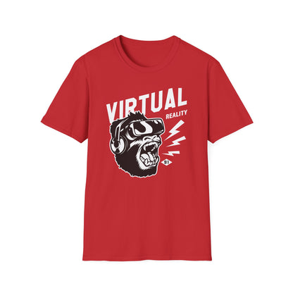 Roaring VR Gorilla T-Shirt - Epic Gamer Ape Headset Tee | Primal Virtual Reality Tech Apparel