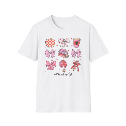 Adorable #TeacherLife T-Shirt - Cute Educator Gift for Back to School & Appreciation Day! Cozy & Inspiring Design