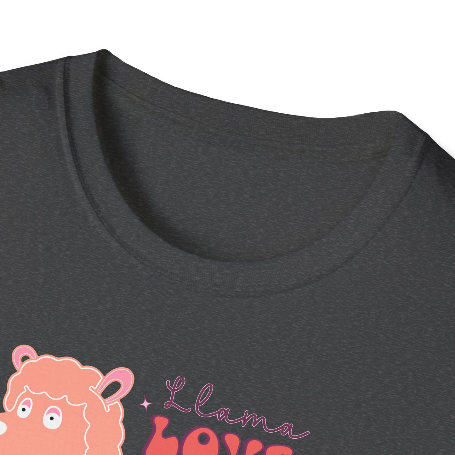 Sweet Llama Love You T-Shirt - Adorable Pink Llama Tee with Hearts & Stars - Perfect Valentine's Day Gift