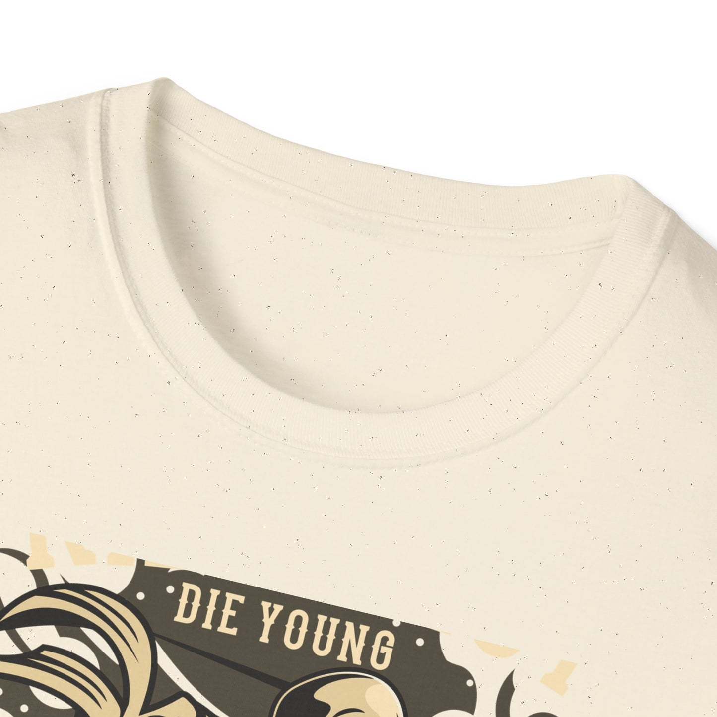 Ride Fast Die Young Skeleton Scooter Club T-Shirt - Vintage Edgy Graphic Tee for Daring Souls | Epic Biker Style