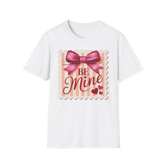Charming Be Mine Valentine T-Shirt | Pink Bow & Hearts Design | Sweet Love Gift | Express Your Affection!