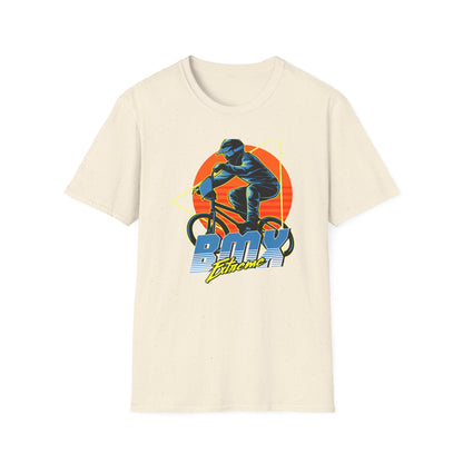 Epic BMX Extreme Rider T-Shirt - Dynamic Retro Stunt Bike Tee for Action Sports Enthusiasts & Thrill Seekers