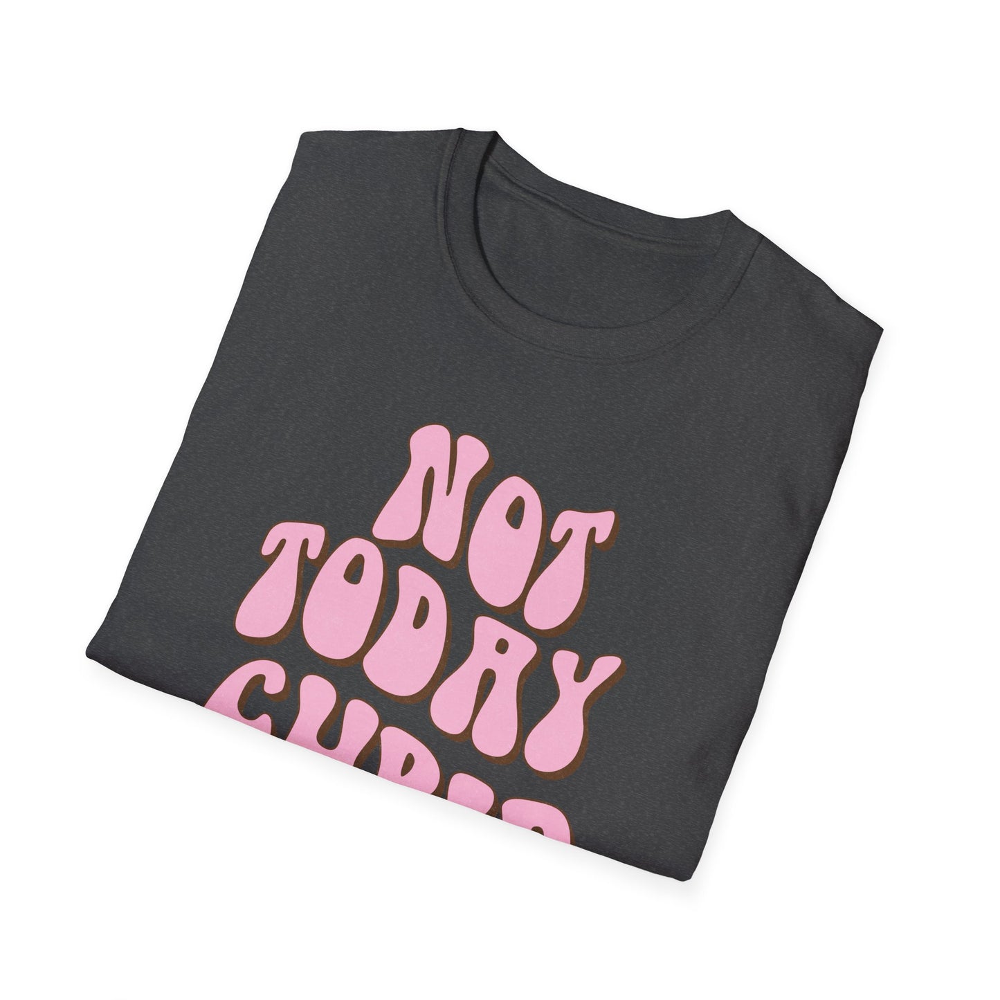Sassy "NOT TODAY CUPID" Groovy T-Shirt | Retro Anti-Valentine's Day Tee | Fun Single Awareness Apparel