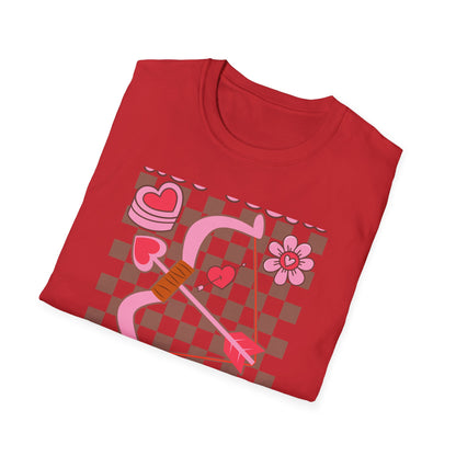 Sassy "Not Today Cupid" T-Shirt | Groovy Anti-Valentine's Day Heart Arrow Tee | Funny Retro Single Awareness Gift