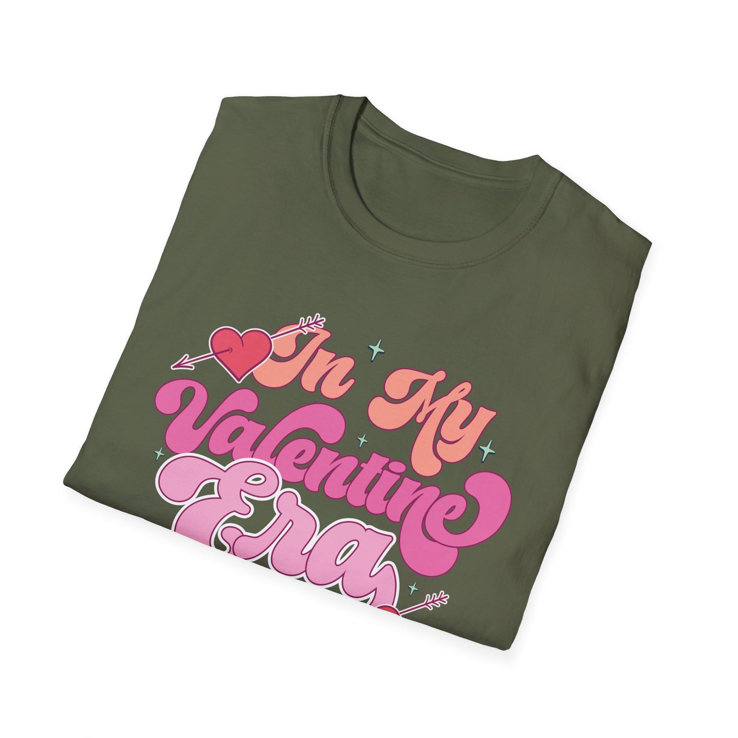 Groovy 'In My Valentine Era' T-Shirt | Retro Pink Heart Trendy Valentine's Day Tee | Sweet Love Season Gift