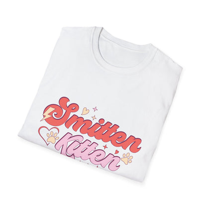 Adorable Smitten Kitten T-Shirt | Groovy Retro Cat Lover Tee | Perfect Pet Mom Gift | Cute & Chic