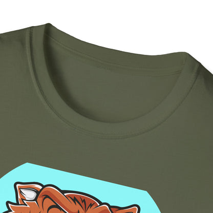Rad Roaring Tiger Skateboard T-Shirt | Fierce Skater Mascot Graphic Tee for Extreme Style