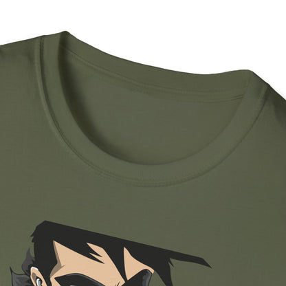 Dynamic Street Art Rebel T-Shirt | Urban Graffiti Artist Tee | Bold Comic Style Graphic Apparel