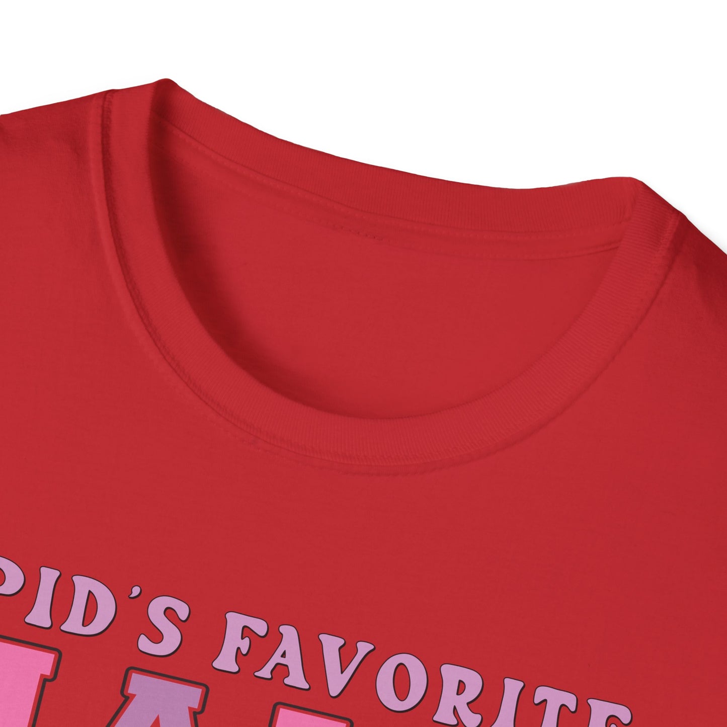 Cupid's Favorite Mama T-Shirt | Unique Valentine's & Mother's Day Gift for Her | Cute Pink Bow Graphic Tee