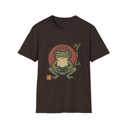 Japanese Style Gamer Frog Graphic T-Shirt