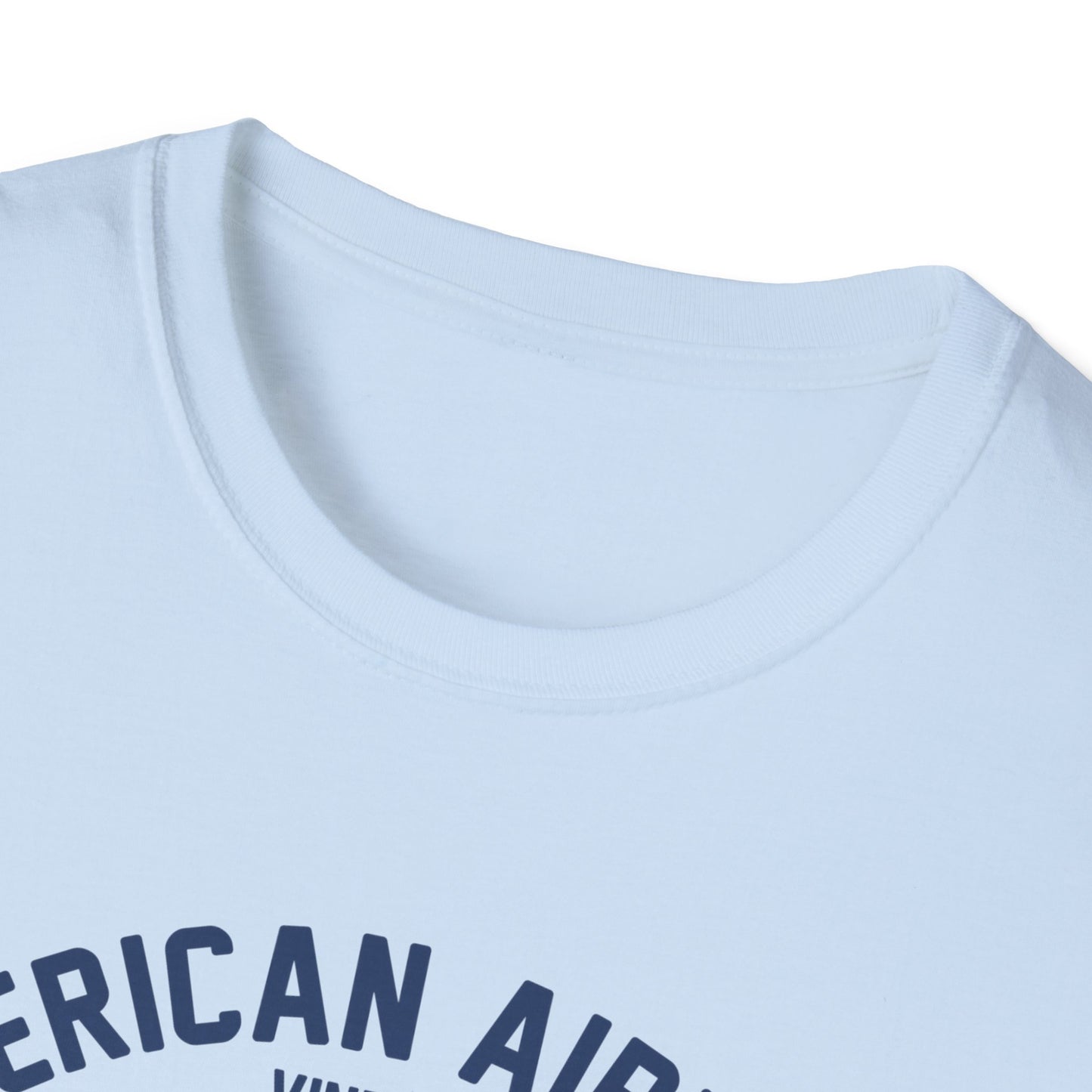Vintage Skeleton Pilot Biplane T-Shirt - American Airways Fly Away Retro Aviation & Thrilling Thumbs Up Tee