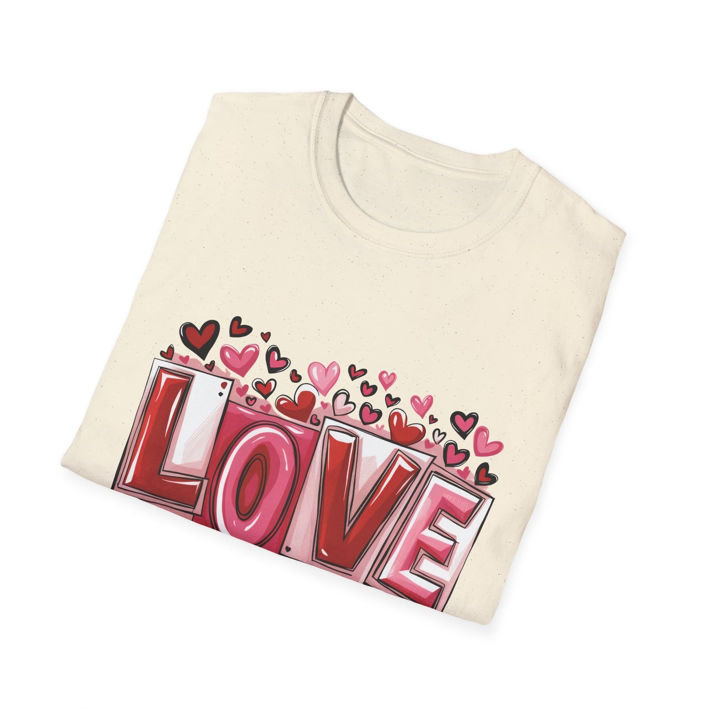 Charming LOVE Hearts T-Shirt - Ultimate Valentine's Day Gift! Romantic Graphic Tee for Couples & Enthusiasts