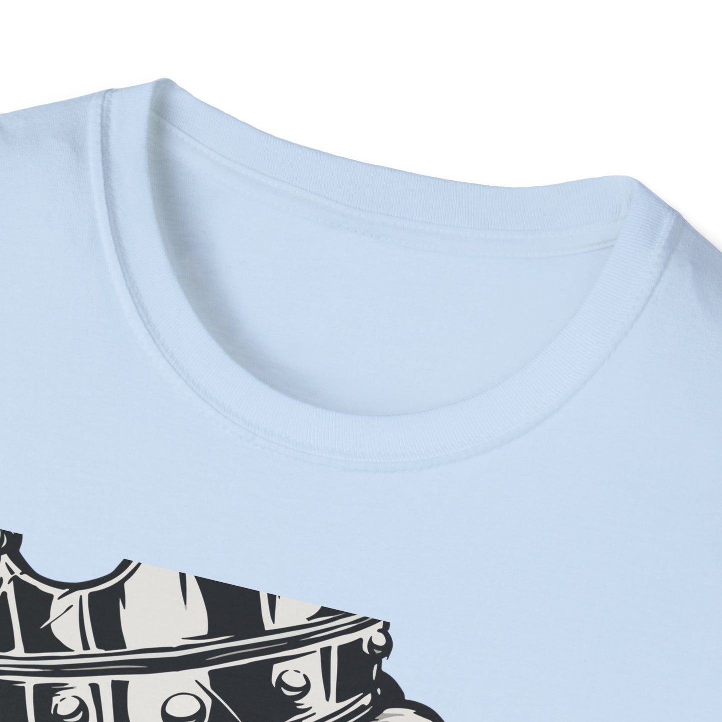 Majestic Lion King T-Shirt with Crown & Door Knocker - Fierce Regal Graphic Tee for Bold Style Seekers