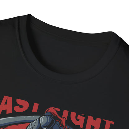 Epic Last Fight Undead Knight T-Shirt | Grim Medieval Warrior Battle Tee | Dark Fantasy Gaming Apparel