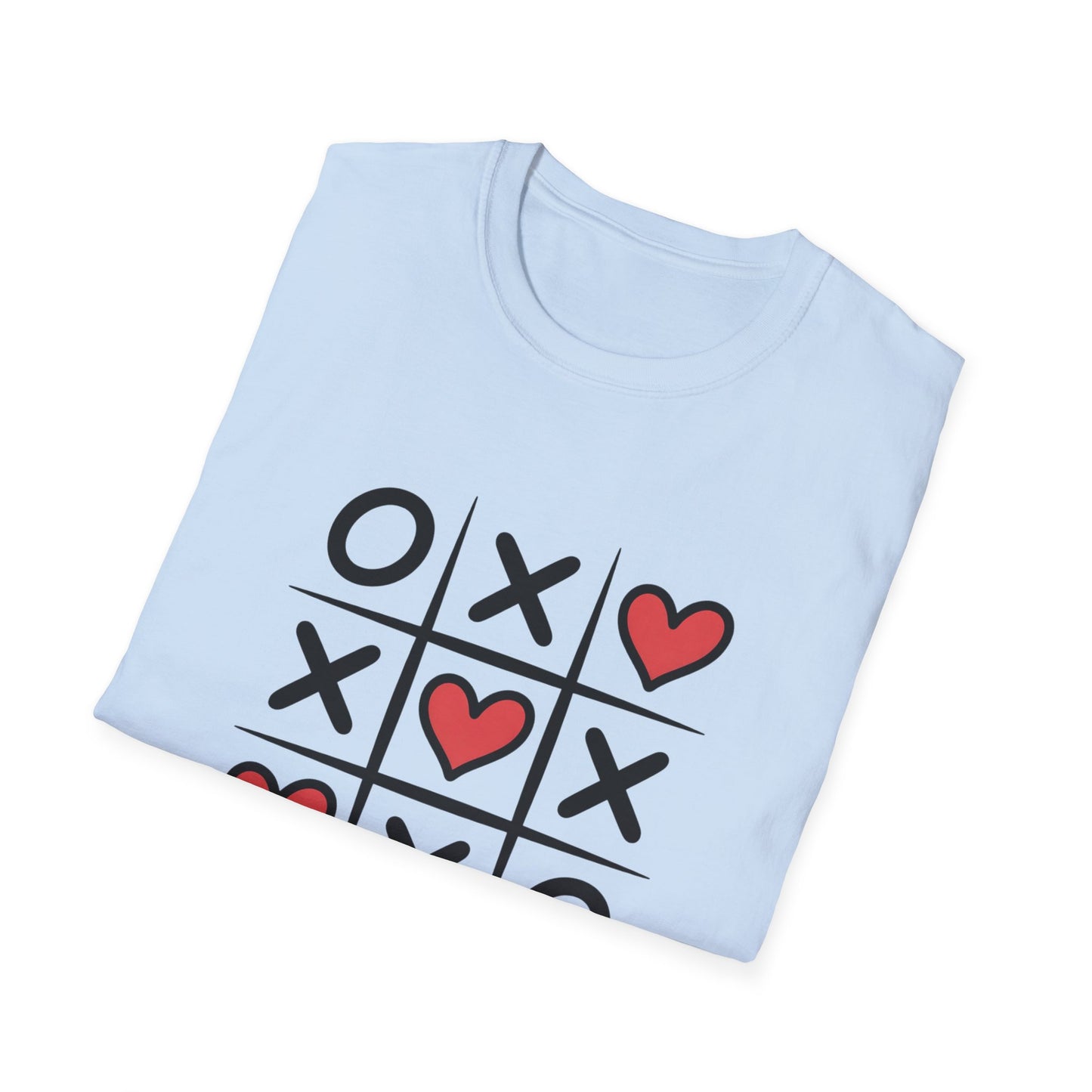 Adorable Tic Tac Toe Love Wins T-Shirt | Sweet Hearts Valentine's Day Tee for Couples & Romantics | Unique Gift Idea
