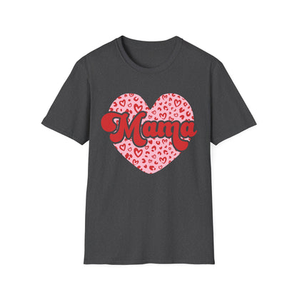 Chic Mom Leopard Heart T-Shirt | Adorable Mama Tee Gift | Perfect Mother's Day & Everyday Love Top