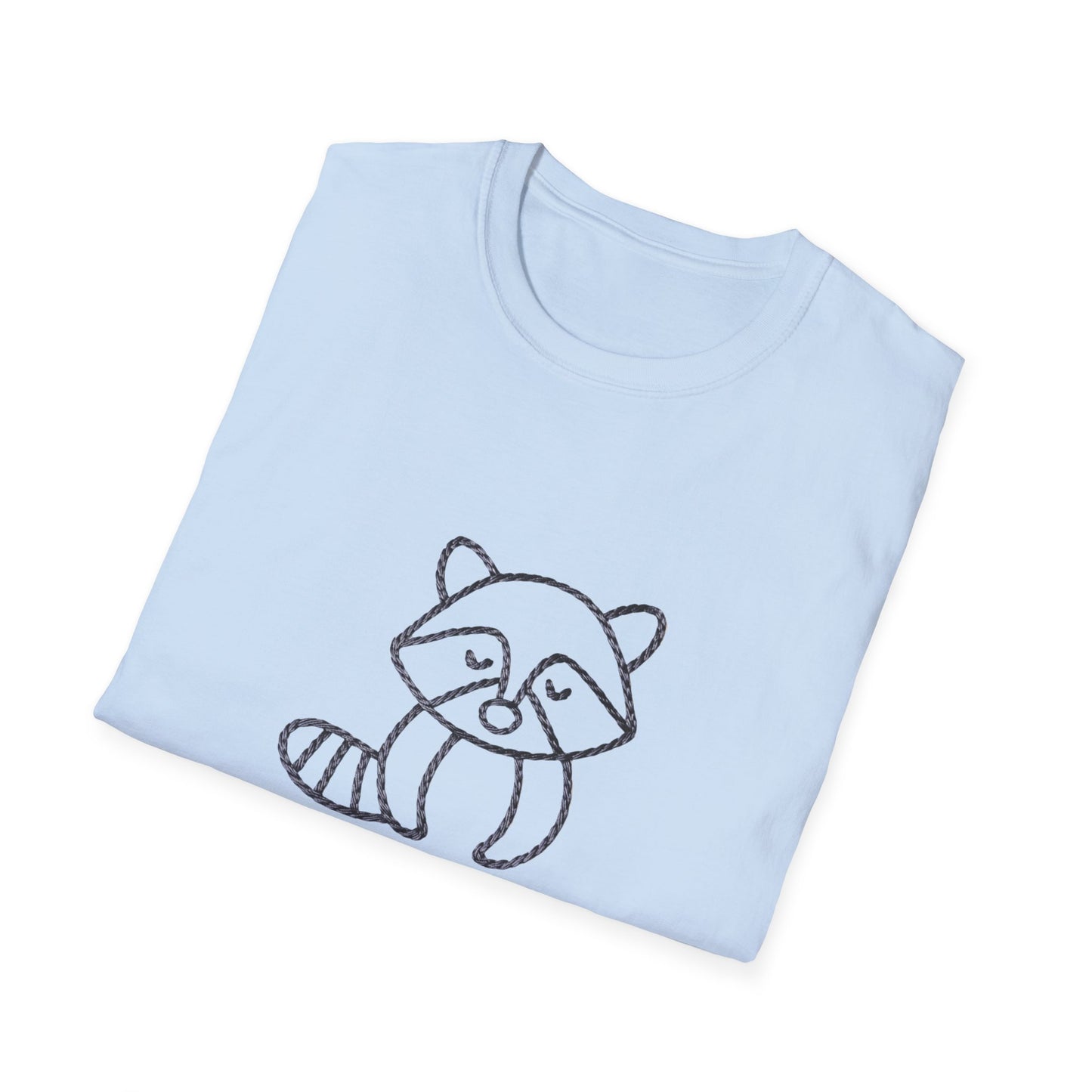 Awesome 'Snack Goals' Raccoon T-Shirt - Unique Braided Graphic Tee for Foodies & Animal Lovers