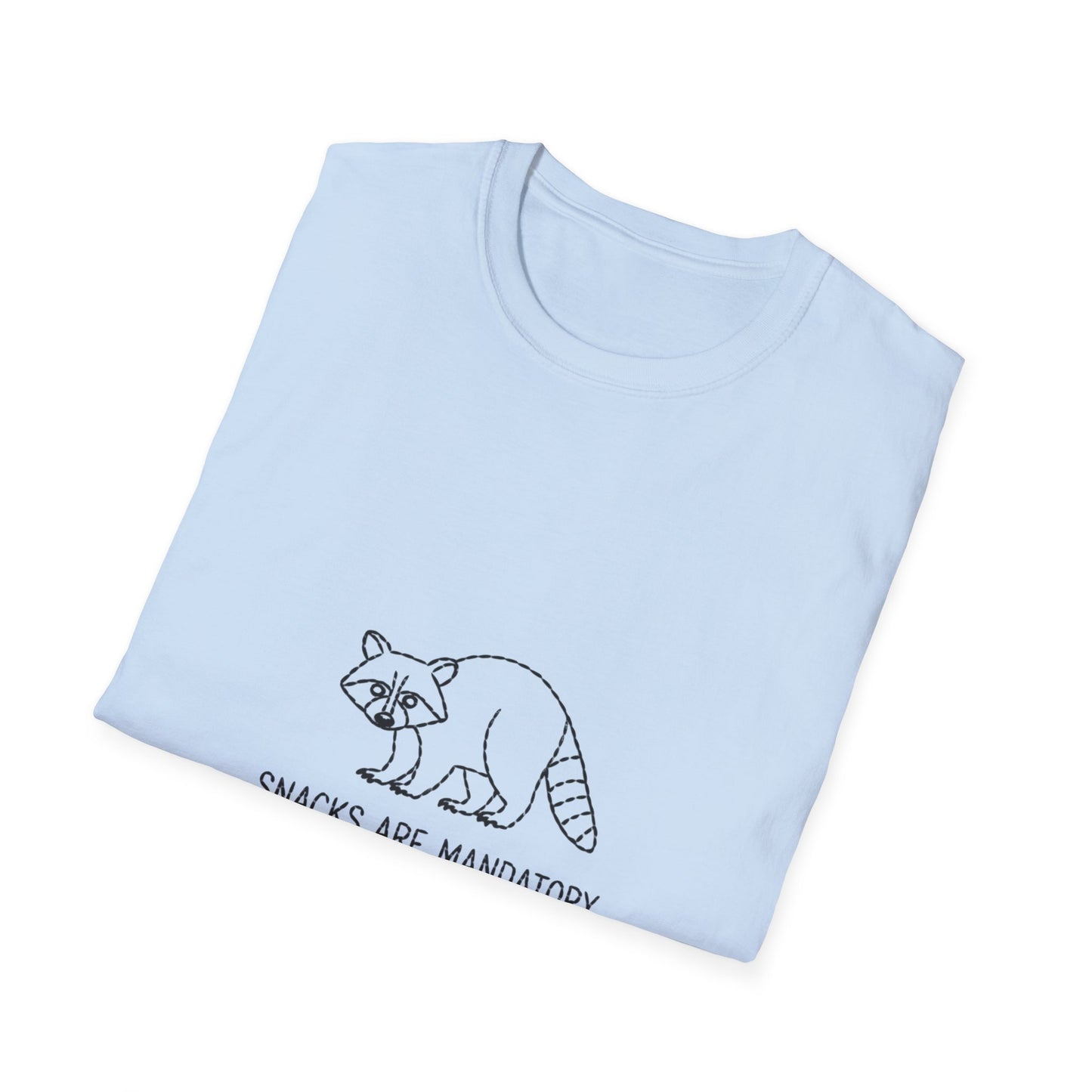 Hilarious 'Snacks Are Mandatory' Bear T-Shirt - Funny Foodie Tee for Snack Lovers & Bear Fans - Ultimate Comfy Gift