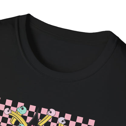 Edgy Skull Fries Broken Heart T-Shirt - Quirky Emo Love Statement Tee - Unique Alt Fashion Gift
