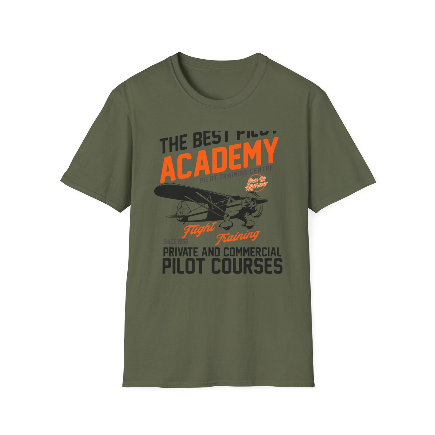 Epic Pilot Academy Vintage Airplane T-Shirt | Best Flight Training Enthusiast Tee | Classic Aviation Gift Since 1952