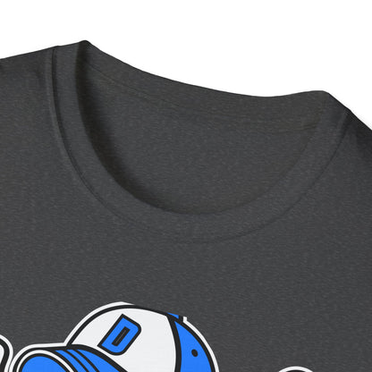 Epic Donut Baseball Player T-Shirt | Fun Sprinkle Drip Tee | Cool Cartoon Mascot Streetwear | Unique Foodie & Sports Fan Graphic Tee