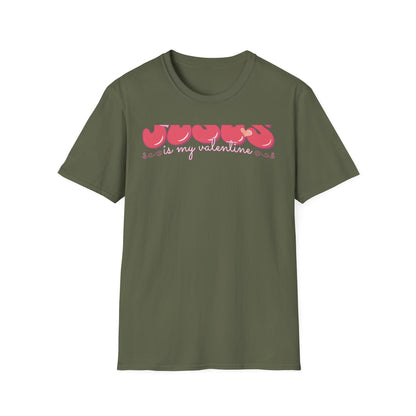 Unique Jesus is My Valentine T-Shirt | Groovy Retro Faith Tee | Sweet Christian Valentine's Day Gift for Her