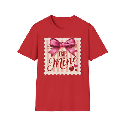 Charming Be Mine Valentine T-Shirt | Pink Bow & Hearts Design | Sweet Love Gift | Express Your Affection!
