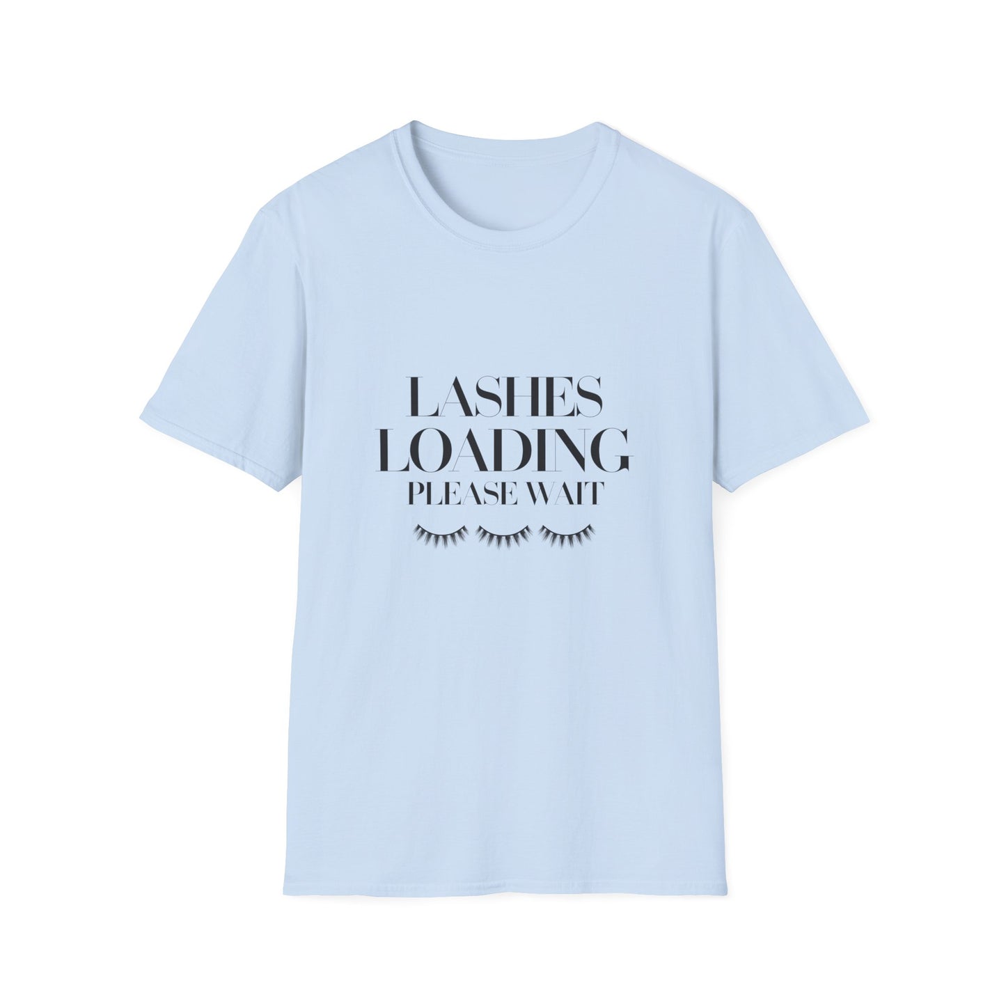 Exclusive Lashes Loading T-Shirt | Funny Makeup Lover Tee for Beauty Enthusiasts & Lash Techs | Glam Gift!