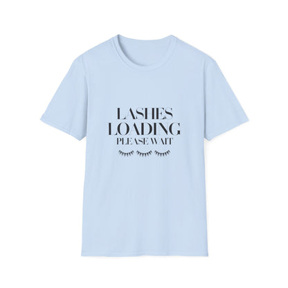 Exclusive Lashes Loading T-Shirt | Funny Makeup Lover Tee for Beauty Enthusiasts & Lash Techs | Glam Gift!