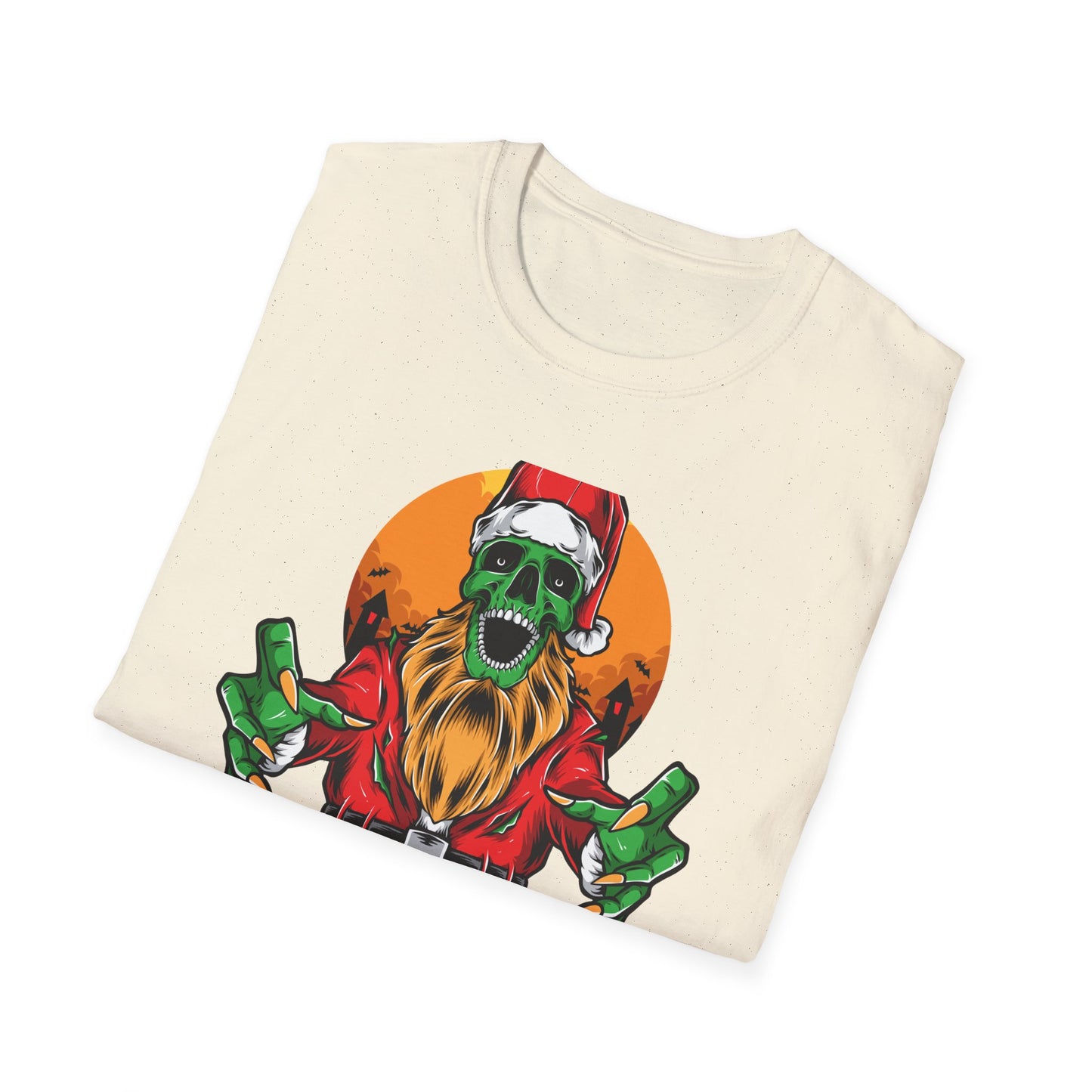 Creepy Zombie Santa T-Shirt | Spooky Christmas Horror Tee | Unique Gothic Holiday Gift | Macabre Xmas Top