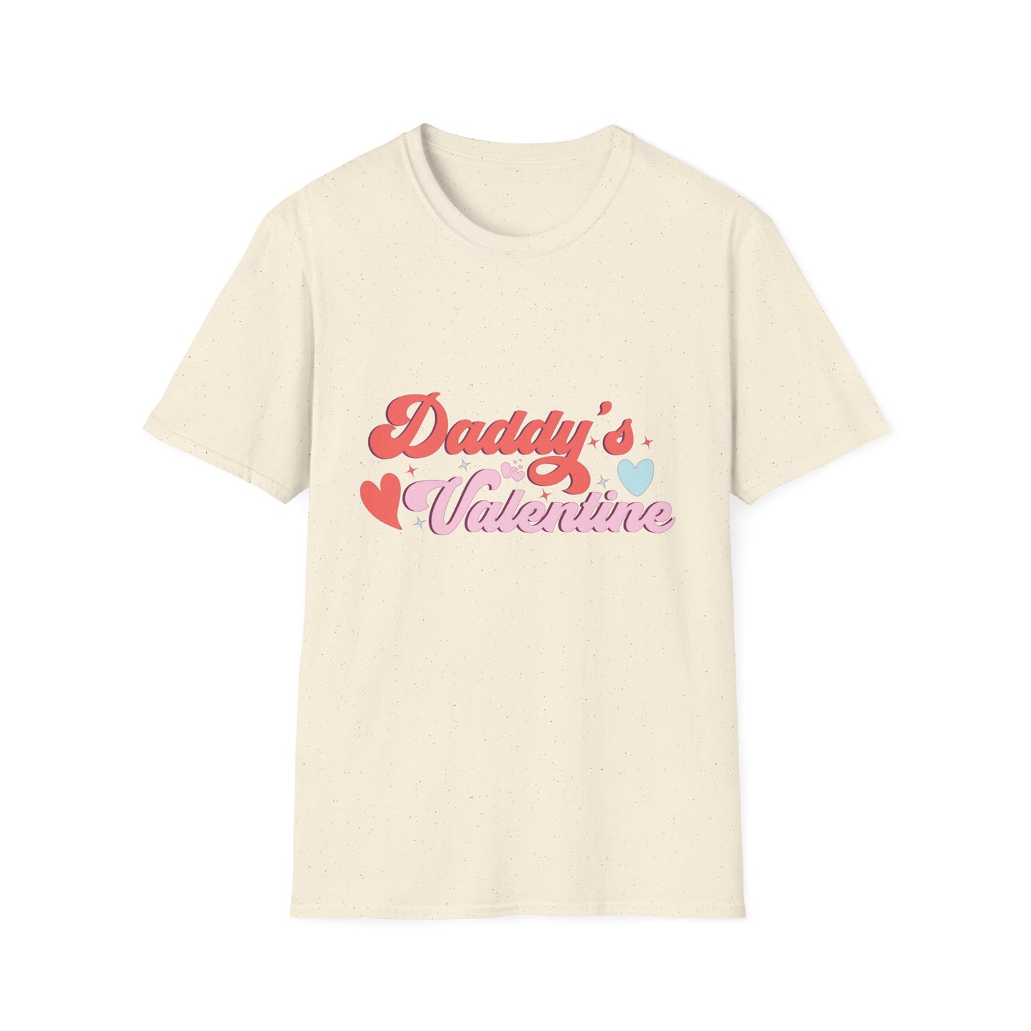 Sweet Daddy's Valentine T-Shirt | Adorable Retro Groovy Hearts & Stars Tee for Dads & Kids - Perfect Gift!