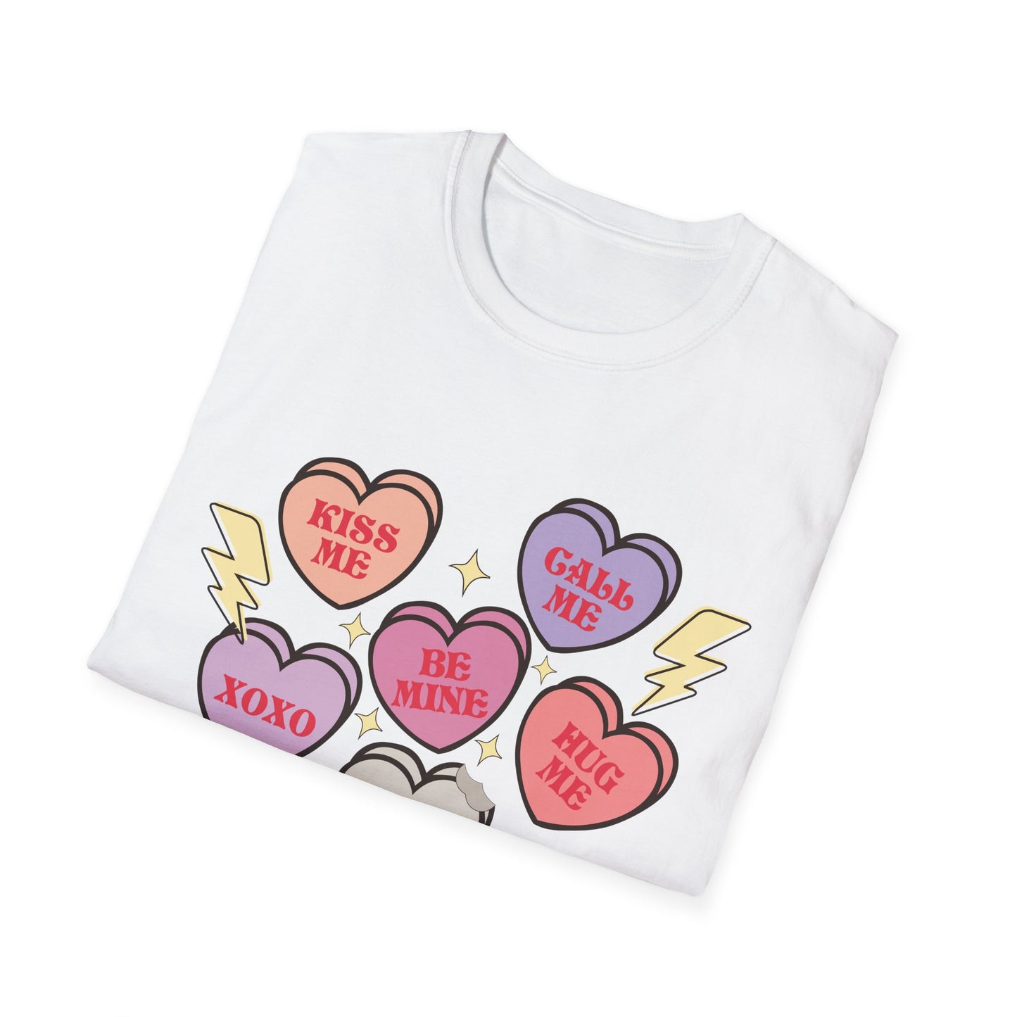 Cute & Sarcastic Retro Conversation Hearts T-Shirt | Funny Valentine's Day 'Nope' Candy Tee Gift