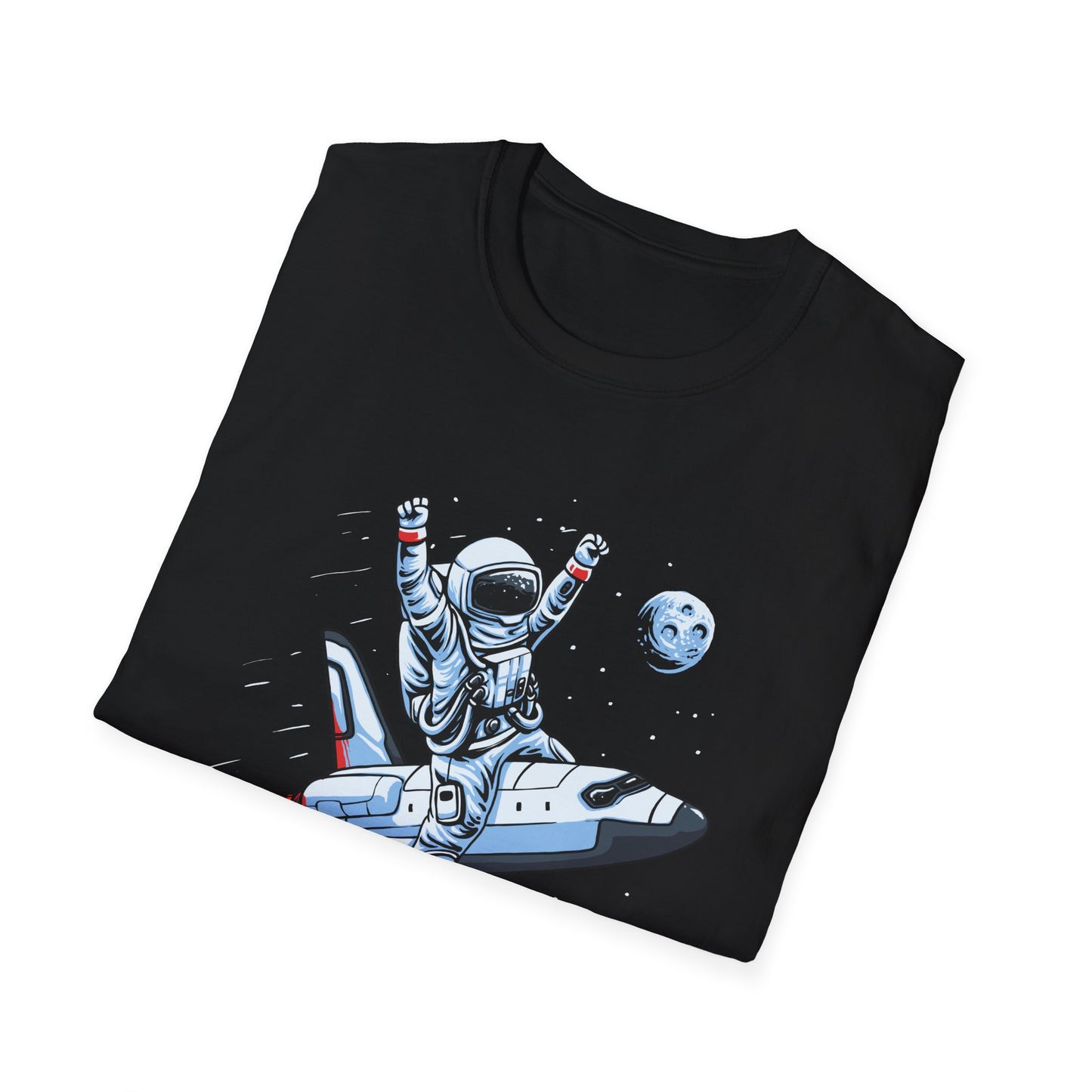 Blasting Off! Epic Astronaut Space Shuttle T-Shirt | Dynamic Galactic Adventure Tee for Space Lovers
