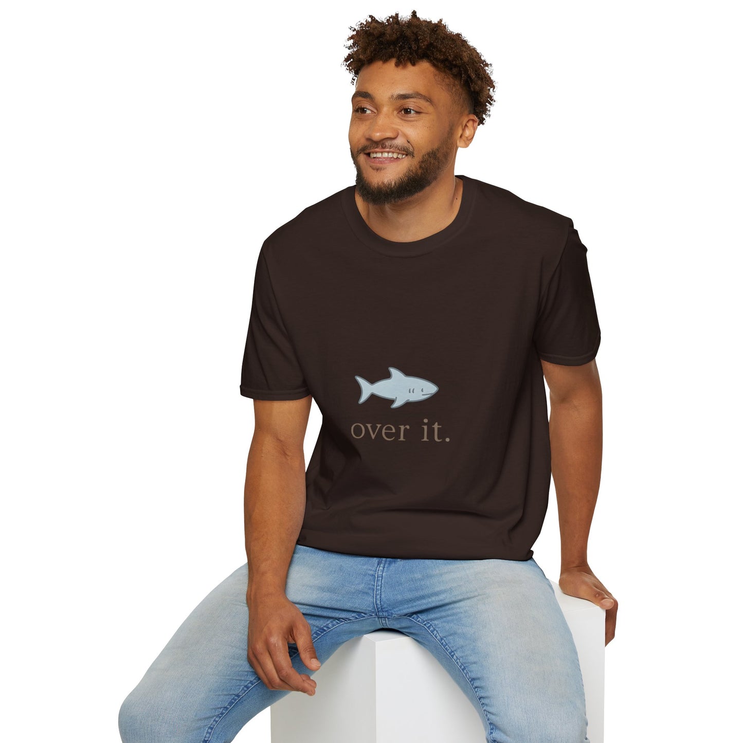 Over It. Minimal Shark Tee