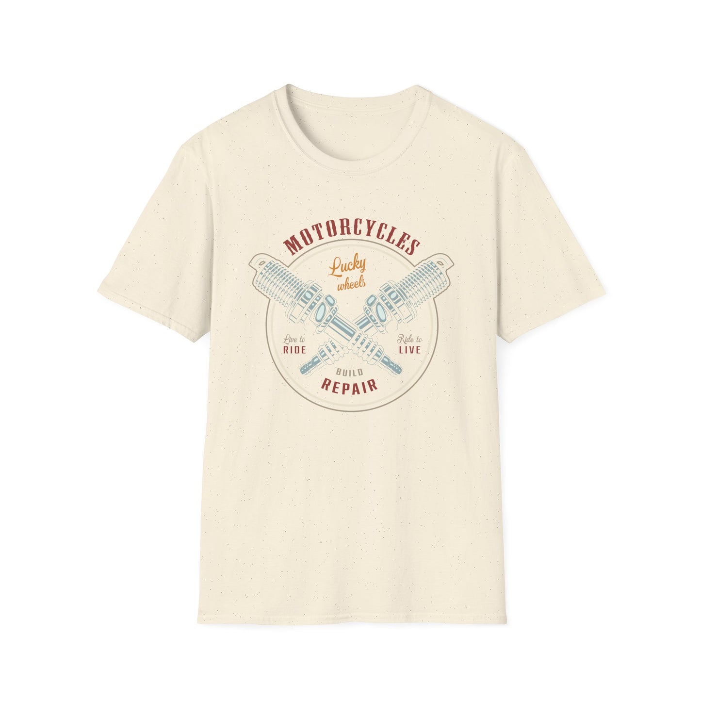Epic Vintage Motorcycle T-Shirt for Bikers | Live to Ride Spark Plug Mechanic Tee | Bold & Premium Design