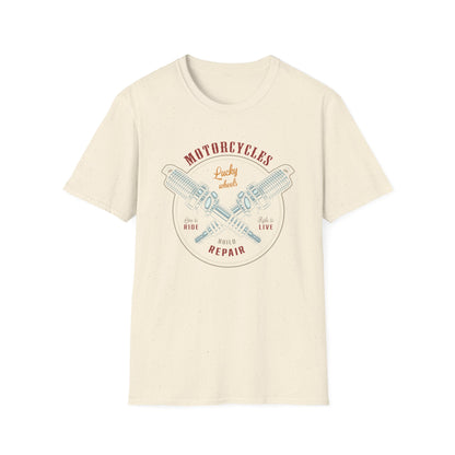 Epic Vintage Motorcycle T-Shirt for Bikers | Live to Ride Spark Plug Mechanic Tee | Bold & Premium Design