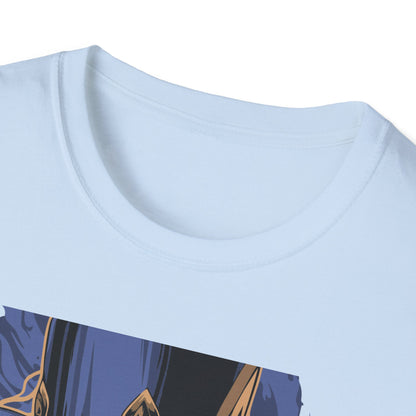 Enchanting Magician T-Shirt | Anime Style Illusionist Tee with Top Hat & Playing Cards | Unique Fantasy Graphic Apparel
