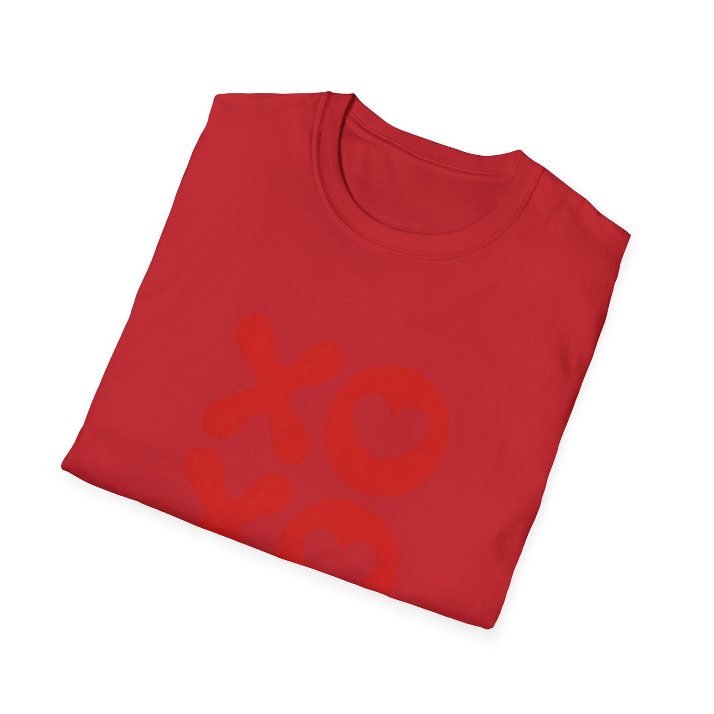 Sweet XOXO Hugs & Kisses Heart T-Shirt | Express Your Love with This Adorable Couple's Tee | Perfect Valentine's Day Gift