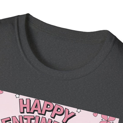 Groovy Valentine's Day Flowers T-Shirt | Charming Retro Love Bouquet Graphic Tee | Sweet Heart & Letter Gift for Her