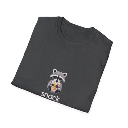 Adorable 'Snack Obsessed' Raccoon T-Shirt - Funny Animal Foodie Tee for Ultimate Comfort & Style!