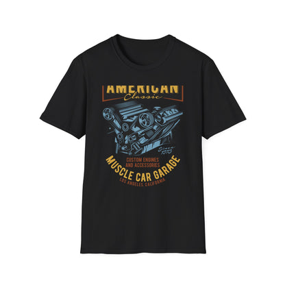 Epic American Classic Muscle Car V8 Engine T-Shirt | Authentic Garage Mechanic Tee | Since 1973 Vintage Car Lover Gift